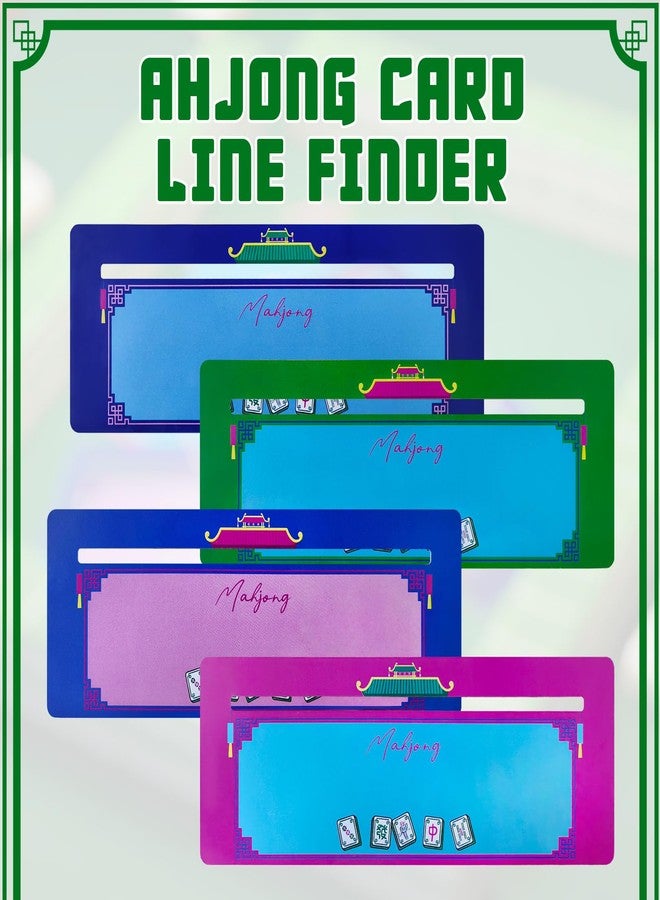 Bmpzery 4 Pcs Mahjong Card Guide and Line Finder Reader,Acrylic Card Line Guide Rules Helper Reader, for Mahjong Beginner-Friendly Travel, Parties, Competitions, Game Nights Accessories(Multicolor,Cute) - Image 4